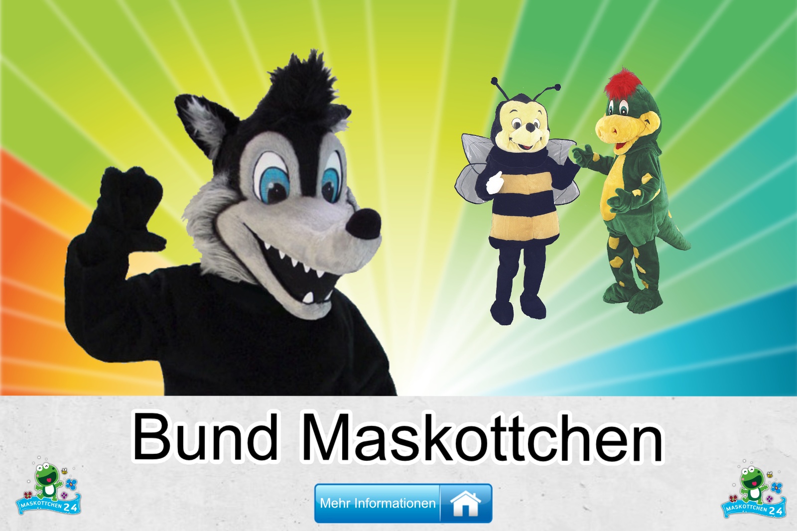 Bund-Kostueme-Maskottchen-Karneval-Produktion-Firma-Bau